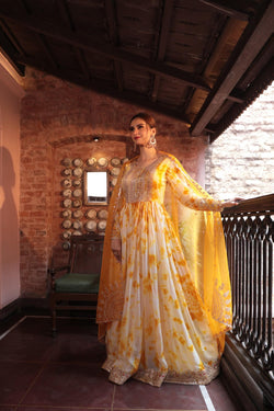 Yellow Embroiderd Suit