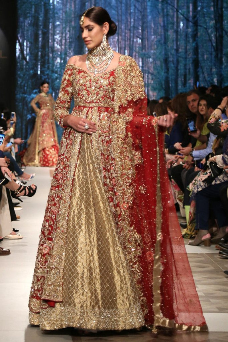 Scarlet-Splender Bridal Anarkali Jacket Set