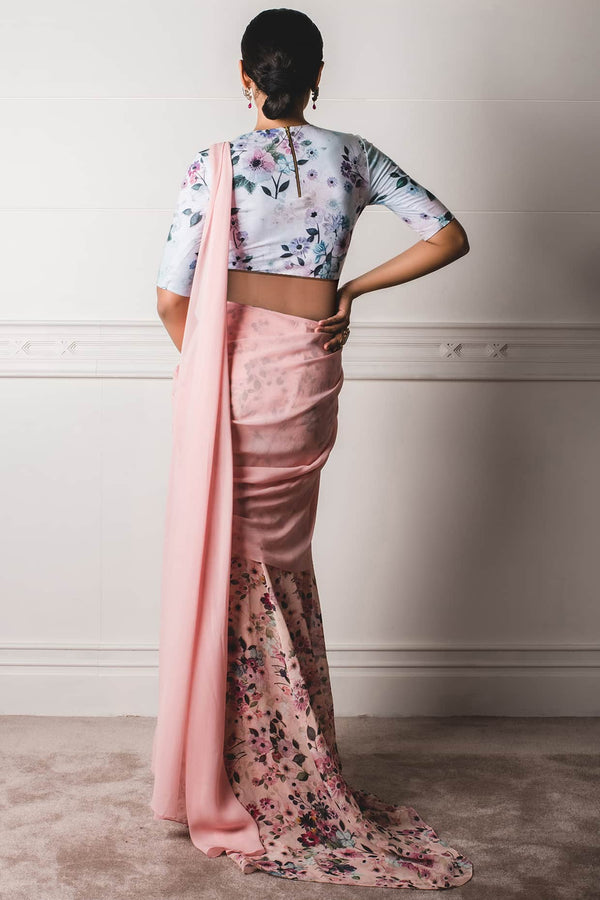 Printed Concept Saree with bodysuit